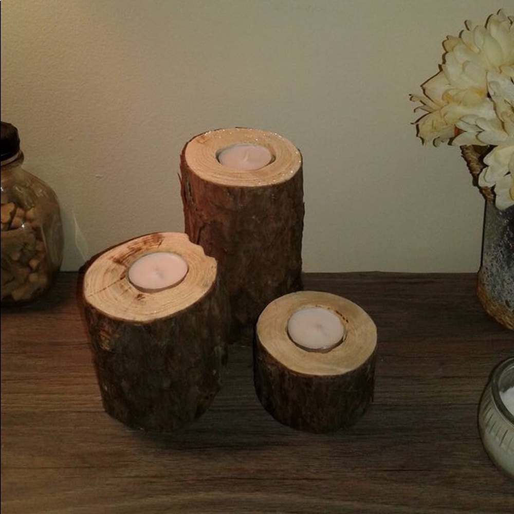 Handmade rustic candles